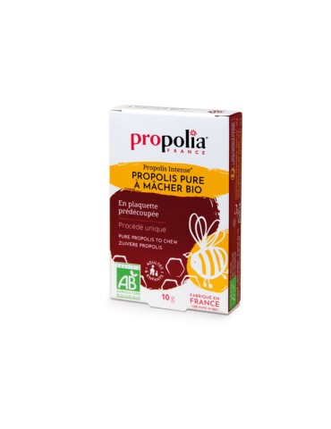 Propolia - Propolis intense pure BIO à macher - 10 gr - Achat Propolia