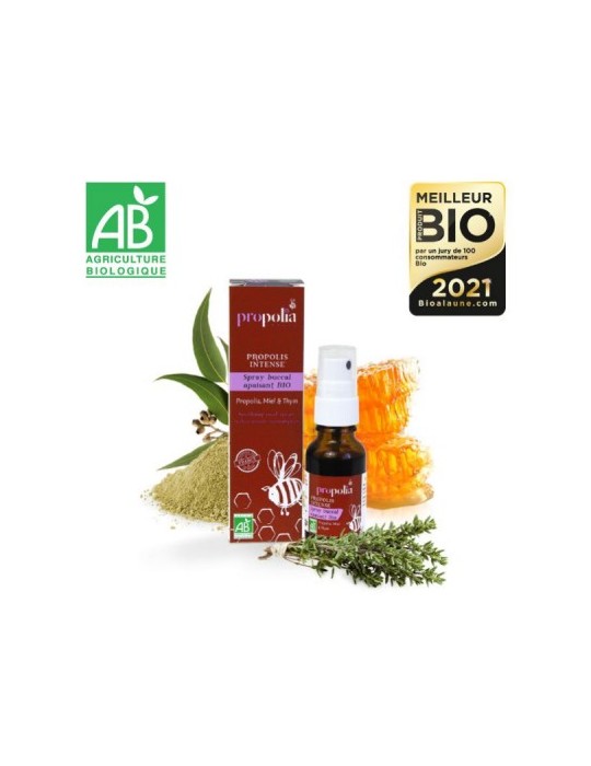 Organic Propolis Honey Thyme Throat Spray