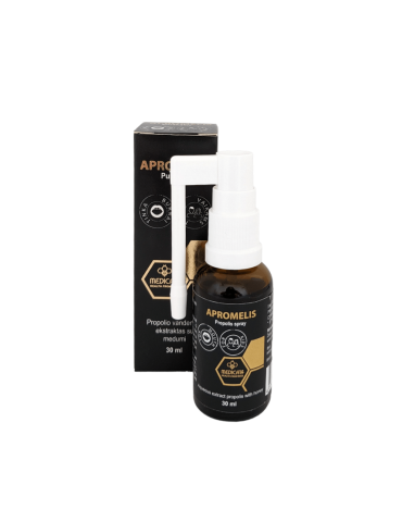 Apromelis Propolis & Honey Oral Spray - Alcohol Free - Exp 01.2025