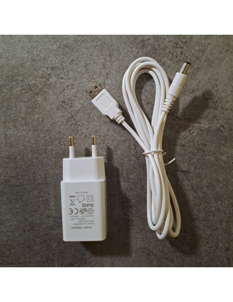 Propolair 5V, 2A power adapter and cord for 240V
