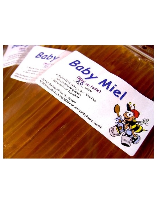 Honey Sticks with organic clover honey, 100pk