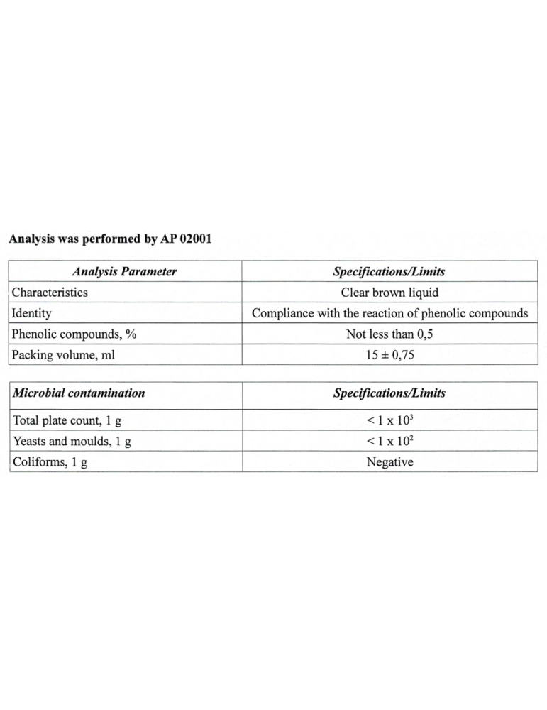 Propolis Oil Solution