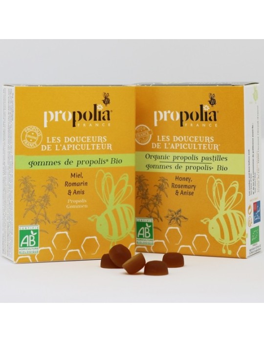 Organic Propolis, Honey & Rosemary Gum Drops